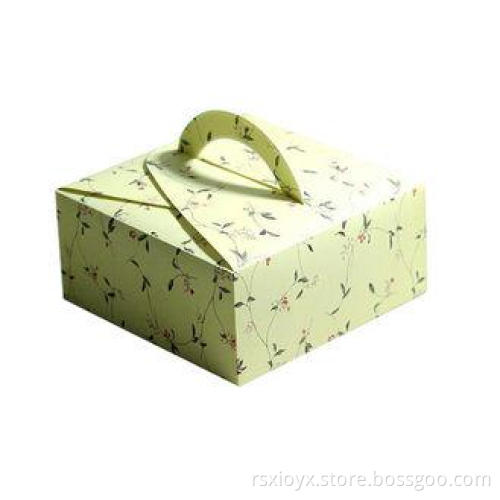 Empty Portable Matt Lamination Eco-friendly Paper Cake Pack